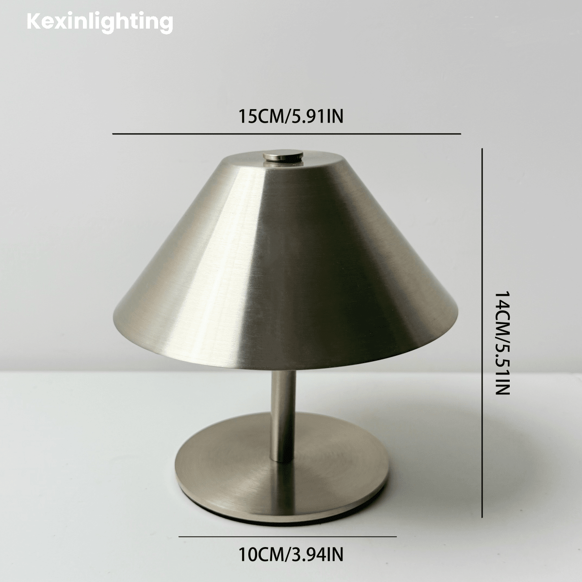 Kexinlighting 1 đèn bàn điều khiển cảm ứng kiểu Bắc Âu, đèn bàn đơn sắc không dây, đèn bàn LED điều khiển cảm ứng, đèn bàn di động điều khiển cảm ứng, đèn bàn điều chỉnh 3 nhiệt độ màu, đèn bàn có thể điều chỉnh độ sáng, đèn bàn phòng ngủ, chao đèn kim loại hình nón, đèn bàn điều khiển cảm ứng độc đáo, thích hợp trang trí nhà cửa/văn phòng/phòng ăn/quà tặng ngày lễ - Ba màu ánh sáng - Xem 11