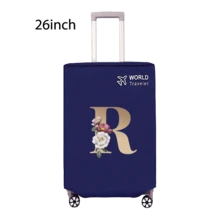 Travel Luggage Cover Inelastic Non-Woven Baggage Cover Suitable For 18-30inch Suitcase Case Dust Cover Initial Letter Pattern Dustproof Protector Covers Scratch-Resistant Durable Luggage Protector Covers Travel Accessories Back To School Essentials