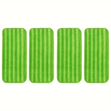 1/2/4/6pcs Replacement Pads For Wet Jet Mop: New Cationic Material, Microfiber, Machine Washable, Essential Kitchen Cleaning Tool, Suitable For All Floor Types, Back To School, Halloween, Christmas
