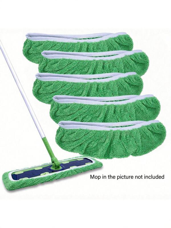 3pcs/6pcs/12pcs Reusable Mop Replacement Pads, Dry/Wet Dual-Use Replacement Cloths,Flat Floor Mop Cloths, Washable Mop Refill Pads With High Absorbency And Double-Sided Use
