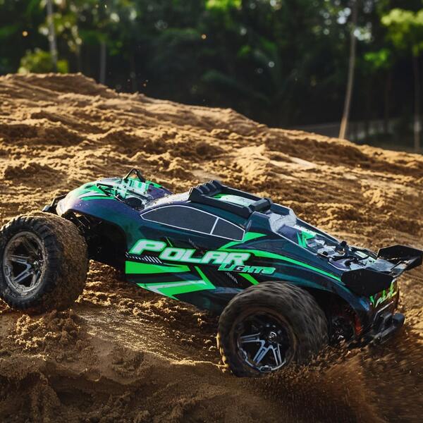 Outdoor Sports High-Speed RC Cars, 1/8 Full Scale Large RC Cars, 45KM/H Fast Monster Truck, With LED Lights, All-Terrain Application, 2 USB 2600mAh Rechargeable Batteries, PVC Car Shell, Durable, Drifting/Racing/Climbing, Outdoor Hobby And RC Hobby