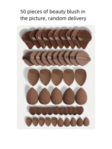 Bông mút trang điểm cỡ lớn, dùng được cả khô và ướt, nhiều kiểu dáng ngẫu nhiên, thích hợp để trang điểm và che khuyết điểm, tiện lợi mang theo, thích hợp làm quà Giáng sinh cho bạn bè, quà tặng, đồ dùng du lịch giá rẻ, vật dụng cần thiết khi đi du lịch. - Nhiều màu - Xem 8