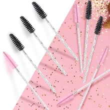 100/500pcs Disposable Black Eyelash Brush, Mascara Wand, Eyebrow Brush, Mini Makeup Brushes - Multicolor - View 7