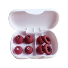 Tappi per le orecchie in silicone riutilizzabili con isolamento acustico, con 3 misure di punte intercambiabili, tappi per il sonno lavabili con cancellazione del rumore per comfort e assenza di dolore, custodia di stoccaggio premium bianca