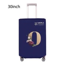 Travel Luggage Cover Inelastic Non-Woven Baggage Cover Suitable For 18-30inch Suitcase Case Dust Cover Initial Letter Pattern Dustproof Protector Covers Scratch-Resistant Durable Luggage Protector Covers Travel Accessories Back To School Essentials