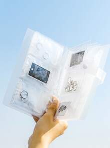 1pc Matte Transparent Jewelry Storage Album, Comes With 30pcs Anti-Oxidation Storage Bags, Ideal Gift For Women To Organize Rings, Earrings And Necklaces, Suitable For Sunny, Travel, Back To School Occasions