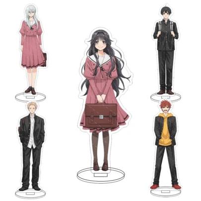 1 szt. 15 cm Anime Pachnący kwiat kwitnie z godnością Miłość akrylowy stojak model talerz dekoracja oryginalność biurko figurka ekspozycyjna produkt prezent na Dzień Wszystkich Świętych