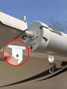 房车遮阳篷灯挂钩露营遮阳篷配件挂钩、房车遮阳篷灯夹、露营车灯支撑挂钩套装 - 紧凑型 S 形挂钩，适用于圣诞派对露营帐篷室内外用品 - 彩色 - 查看 2