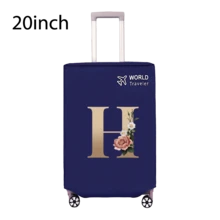 Travel Luggage Cover Inelastic Non-Woven Baggage Cover Suitable For 18-30inch Suitcase Case Dust Cover Initial Letter Pattern Dustproof Protector Covers Scratch-Resistant Durable Luggage Protector Covers Travel Accessories Back To School Essentials