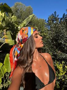 1 pieza Pañuelo de mujer con estampado clásico de leopardo, suave y cómodo, amigable con la piel, pañuelo para el cuello casual para protección solar, ideal para estilizar, 90*90cm