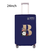 Travel Luggage Cover Inelastic Non-Woven Baggage Cover Suitable For 18-30inch Suitcase Case Dust Cover Initial Letter Pattern Dustproof Protector Covers Scratch-Resistant Durable Luggage Protector Covers Travel Accessories Back To School Essentials