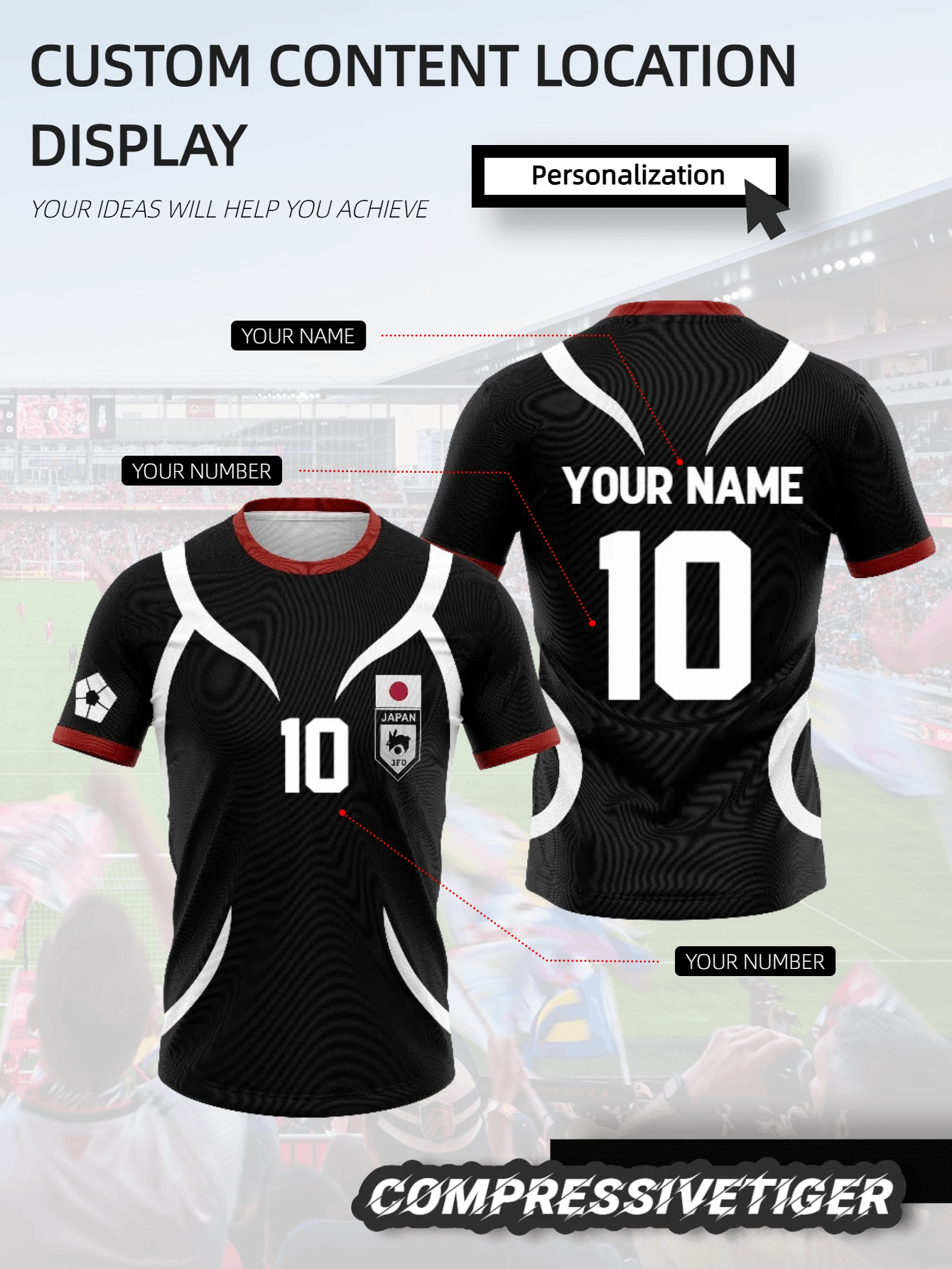 Blue Lock Japan U20 Black Cartoon Character Cosplay Men's Soccer Jersey, Short Sleeve Children's T-Shirt, Summer 2024 Fashionable T-Shirt. Halloween, Thanksgiving, Christmas And New Year Gifts - Black - View 1