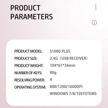 HP 无线鼠标可爱安静 2.4GHz 可靠连接 S1000 PLUS 便携式鼠标适用于电脑和笔记本电脑 USB 即插即用，是万圣节和圣诞节的最佳礼物 - 綠色 - 查看 6