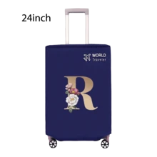 Travel Luggage Cover Inelastic Non-Woven Baggage Cover Suitable For 18-30inch Suitcase Case Dust Cover Initial Letter Pattern Dustproof Protector Covers Scratch-Resistant Durable Luggage Protector Covers Travel Accessories Back To School Essentials