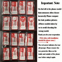 Hadaasi 1pc Red 2-In-1 Full Body Protective Case With Front Screen Protector, TPU Soft Edge + PC Hard Back Cover, Compatible With IPhone 16/16E/15/14/13/12/11 Pro Max/Plus/SE2/SE3/7/8 And Galaxy S26Ultra/S26Plus/S26/M36/S25FE, Redmi 12/13C/12C/Note 12 Pro/NOTE14PRO+/NOTE13PRO/NOTE13PRO+, POCO M6PRO, OPPO Reno14 Pro/Reno14 F, Infinix Hot 60 Pro/Hot 60 Pro+ - Red - View 12