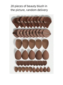 Bông mút trang điểm cỡ lớn, dùng được cả khô và ướt, nhiều kiểu dáng ngẫu nhiên, thích hợp để trang điểm và che khuyết điểm, tiện lợi mang theo, thích hợp làm quà Giáng sinh cho bạn bè, quà tặng, đồ dùng du lịch giá rẻ, vật dụng cần thiết khi đi du lịch. - Nhiều màu - Xem 13