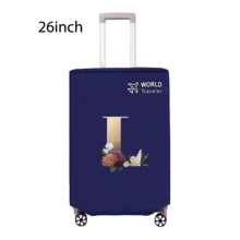 Travel Luggage Cover Inelastic Non-Woven Baggage Cover Suitable For 18-30inch Suitcase Case Dust Cover Initial Letter Pattern Dustproof Protector Covers Scratch-Resistant Durable Luggage Protector Covers Travel Accessories Back To School Essentials