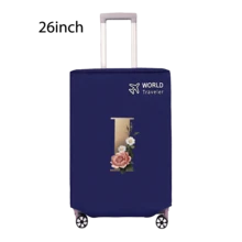 Travel Luggage Cover Inelastic Non-Woven Baggage Cover Suitable For 18-30inch Suitcase Case Dust Cover Initial Letter Pattern Dustproof Protector Covers Scratch-Resistant Durable Luggage Protector Covers Travel Accessories Back To School Essentials