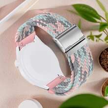 20mm Quick Release Sport Loop Band Compatible With Samsung Galaxy Watch 7 6 5 4 Band 40mm 44mm/Watch 5 Pro 45mm/Galaxy Watch 4 6 Classic Band 42mm 46mm 43mm 47mm/Watch 3 41mm/Active 2 Band,Compatible With Garmin Vivoactive 5/Active5/Venu/Venu Sq/Forerunner245/645 Watch Band,Compatible With Amazfit GTR Mini/Bip3 Pro/GTS4 Mini/Pop Pro Watch Band,Nylon Braided Strap Women Men