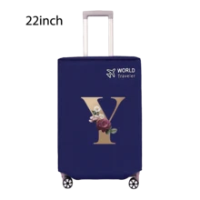 Travel Luggage Cover Inelastic Non-Woven Baggage Cover Suitable For 18-30inch Suitcase Case Dust Cover Initial Letter Pattern Dustproof Protector Covers Scratch-Resistant Durable Luggage Protector Covers Travel Accessories Back To School Essentials