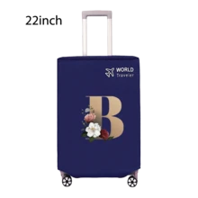 Travel Luggage Cover Inelastic Non-Woven Baggage Cover Suitable For 18-30inch Suitcase Case Dust Cover Initial Letter Pattern Dustproof Protector Covers Scratch-Resistant Durable Luggage Protector Covers Travel Accessories Back To School Essentials