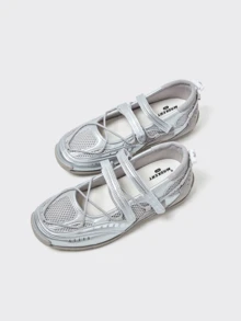 MASKERT 女士复古芭蕾风德式训练鞋休闲运动鞋玛丽珍鞋浅口增高休闲鞋舒适百搭