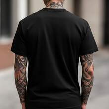 Men'S Nightmare Before Christmas  Suit T-Shirt - Officially Inspired Tim Design, Black Short Sleeve Crew Neck, Nightmare Before Christmas Costume & Casual Wear, Machine Washable, Comfortable Fit For Halloween & Christmas Fan Merchandise, Graphic Tee Men, T Shirt For Men, Men Clothe, Men Shirt Soft Cotton T Shirt Men Vintage Mens T-Shirt Funny Horror Shirt For Men Santa Claus Lifting Weights Shirt Men's Graphic Tee - Đen 4 - Xem 2