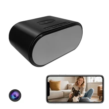 4K Ultra HD Hidden Camera Wireless Charger Alarm Clock – Nanny Cam With Motion Detection, AI Person Detection And Cloud/SD Loop Recording For Home