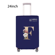Travel Luggage Cover Inelastic Non-Woven Baggage Cover Suitable For 18-30inch Suitcase Case Dust Cover Initial Letter Pattern Dustproof Protector Covers Scratch-Resistant Durable Luggage Protector Covers Travel Accessories Back To School Essentials
