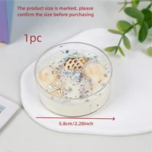 6pcs 5.8cm*5.8cm Shell-Themed Scented Candle Gift Set With Pearl & Glitter Accents - 6 Unique Scents For Romantic Ambiance, Perfect For Valentine's Day & Graduation Gifts Candles With Crystal & Ocean Shell Decor
