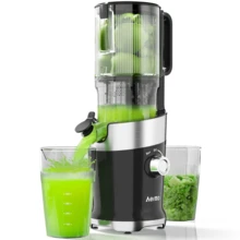 4.9" Extra Wide Feed Chute Cold Press Juicer| Slow Press Technology | Higher Juice Extraction | Quick-Clean System | Premium Kitchen Appliance For Fresh Morning Drinks & Brunch Time​ - US A Type Plug(110-127V) - View 1