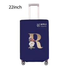 Travel Luggage Cover Inelastic Non-Woven Baggage Cover Suitable For 18-30inch Suitcase Case Dust Cover Initial Letter Pattern Dustproof Protector Covers Scratch-Resistant Durable Luggage Protector Covers Travel Accessories Back To School Essentials