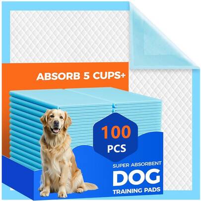 20/100 piezas Almohadillas para perros y cachorros de alta resistencia, 5 capas a prueba de fugas súper absorbentes, superficie de secado rápido, entrenamiento para ir al baño, extra gruesas, para cachorros | Perros | Cachorros | Gatos | Conejos
