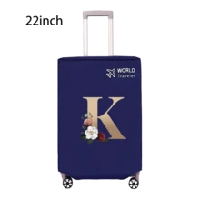 Travel Luggage Cover Inelastic Non-Woven Baggage Cover Suitable For 18-30inch Suitcase Case Dust Cover Initial Letter Pattern Dustproof Protector Covers Scratch-Resistant Durable Luggage Protector Covers Travel Accessories Back To School Essentials