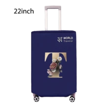 Travel Luggage Cover Inelastic Non-Woven Baggage Cover Suitable For 18-30inch Suitcase Case Dust Cover Initial Letter Pattern Dustproof Protector Covers Scratch-Resistant Durable Luggage Protector Covers Travel Accessories Back To School Essentials