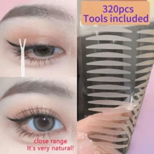 320 Miếng Dán Nâng Mí Mắt - Dây Dán Nâng Mí Mắt Tự Dính Mạnh Mẽ, Phù Hợp Cho Mắt Dài và Mỏng, Mí Mắt Sụp, Mí Mắt Một Lớp - Bộ Dụng Cụ Trang Điểm Mắt Chất Lượng Cao, Vô Hình, Không Gây Kích Ứng - Sử Dụng Hàng Ngày Và Dịp Đặc Biệt, Hiệu Ứng Tự Nhiên, Keo Thân Thiện Với Da, Màu Be Nhạt, Đặc Biệt Cho Người Có Da Nhạy Cảm, Giá Rẻ, Ngày Valentine, Hàng Giá Rẻ, Du Lịch, Vật Dụng Cần Thiết Khi Du Lịch, Trang Trí Phòng, Quà Tặng Valentine, Đồ Rẻ, Phòng, Hàng 1 Đô La, Vật Dụng Cần Thiết Cho Kỳ Nghỉ, Quà Tặng Cho Phụ Nữ, Phòng Ngủ, Valentine, 99 Cent - Trong sáng - Xem 1