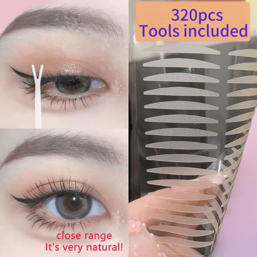 320 Miếng Dán Nâng Mí Mắt - Dây Dán Nâng Mí Mắt Tự Dính Mạnh Mẽ, Phù Hợp Cho Mắt Dài và Mỏng, Mí Mắt Sụp, Mí Mắt Một Lớp - Bộ Dụng Cụ Trang Điểm Mắt Chất Lượng Cao, Vô Hình, Không Gây Kích Ứng - Sử Dụng Hàng Ngày Và Dịp Đặc Biệt, Hiệu Ứng Tự Nhiên, Keo Thân Thiện Với Da, Màu Be Nhạt, Đặc Biệt Cho Người Có Da Nhạy Cảm, Giá Rẻ, Ngày Valentine, Hàng Giá Rẻ, Du Lịch, Vật Dụng Cần Thiết Khi Du Lịch, Trang Trí Phòng, Quà Tặng Valentine, Đồ Rẻ, Phòng, Hàng 1 Đô La, Vật Dụng Cần Thiết Cho Kỳ Nghỉ, Quà Tặng Cho Phụ Nữ, Phòng Ngủ, Valentine, 99 Cent - Trong sáng - Xem 1