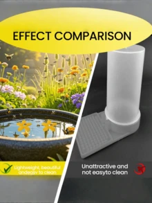 2pcBee Drinking Platform, Floating Flower Platform, Garden Bee Insect Drinking Device, Plastic - Multicolor - View 6
