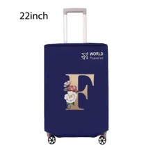 Travel Luggage Cover Inelastic Non-Woven Baggage Cover Suitable For 18-30inch Suitcase Case Dust Cover Initial Letter Pattern Dustproof Protector Covers Scratch-Resistant Durable Luggage Protector Covers Travel Accessories Back To School Essentials