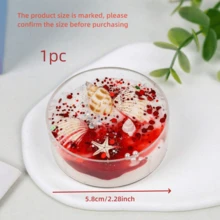 6pcs 5.8cm*5.8cm Shell-Themed Scented Candle Gift Set With Pearl & Glitter Accents - 6 Unique Scents For Romantic Ambiance, Perfect For Valentine's Day & Graduation Gifts Candles With Crystal & Ocean Shell Decor