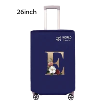 Travel Luggage Cover Inelastic Non-Woven Baggage Cover Suitable For 18-30inch Suitcase Case Dust Cover Initial Letter Pattern Dustproof Protector Covers Scratch-Resistant Durable Luggage Protector Covers Travel Accessories Back To School Essentials