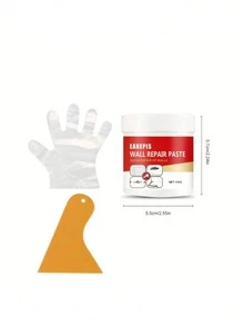 Home Decor Wall Repair Paste Kit - No Experience Needed, Easy To Apply And Sand For Smooth Wall Restoration, Waterproof And Anti-Crack, Convenient Installation - Multicolor - View 13