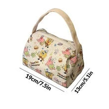 SpongeBob SquarePants 1Pc Makeup Bag - A Cute Cartoon Storage Bag, A Convenient Makeup And Toiletries Bag, An Outdoor Travel Storage Bag, A Large - Capacity Three - Dimensional Handbag, Which Can Hold Various Cosmetics And Lipsticks. Multifunctional - Multicolor - View 6