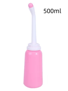 1pc Portable Travel Bidet Bottle, Leak-Proof Perineal Cleansing Spray Bottle, Portable Feminine Hygiene Cleaner, Large Capacity Handheld Travel Bidet, 350ml, Random Style Carrying Pouch - Multicolor - View 16