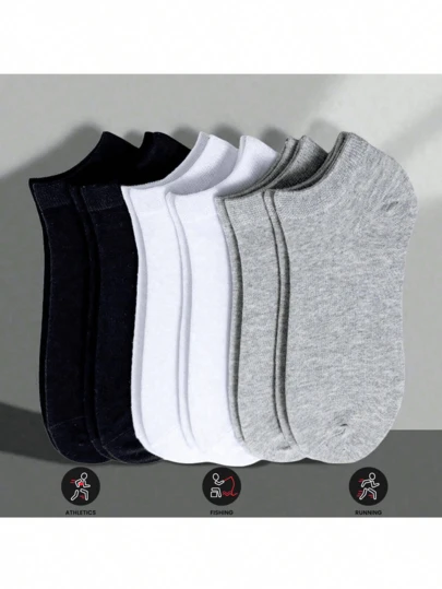 10/20 双装男女船袜，纯色，防臭，夏季短袜，休闲低腰袜，圣诞礼物袜，秋冬季春夏款（20/18/12/10/6/2 只装）