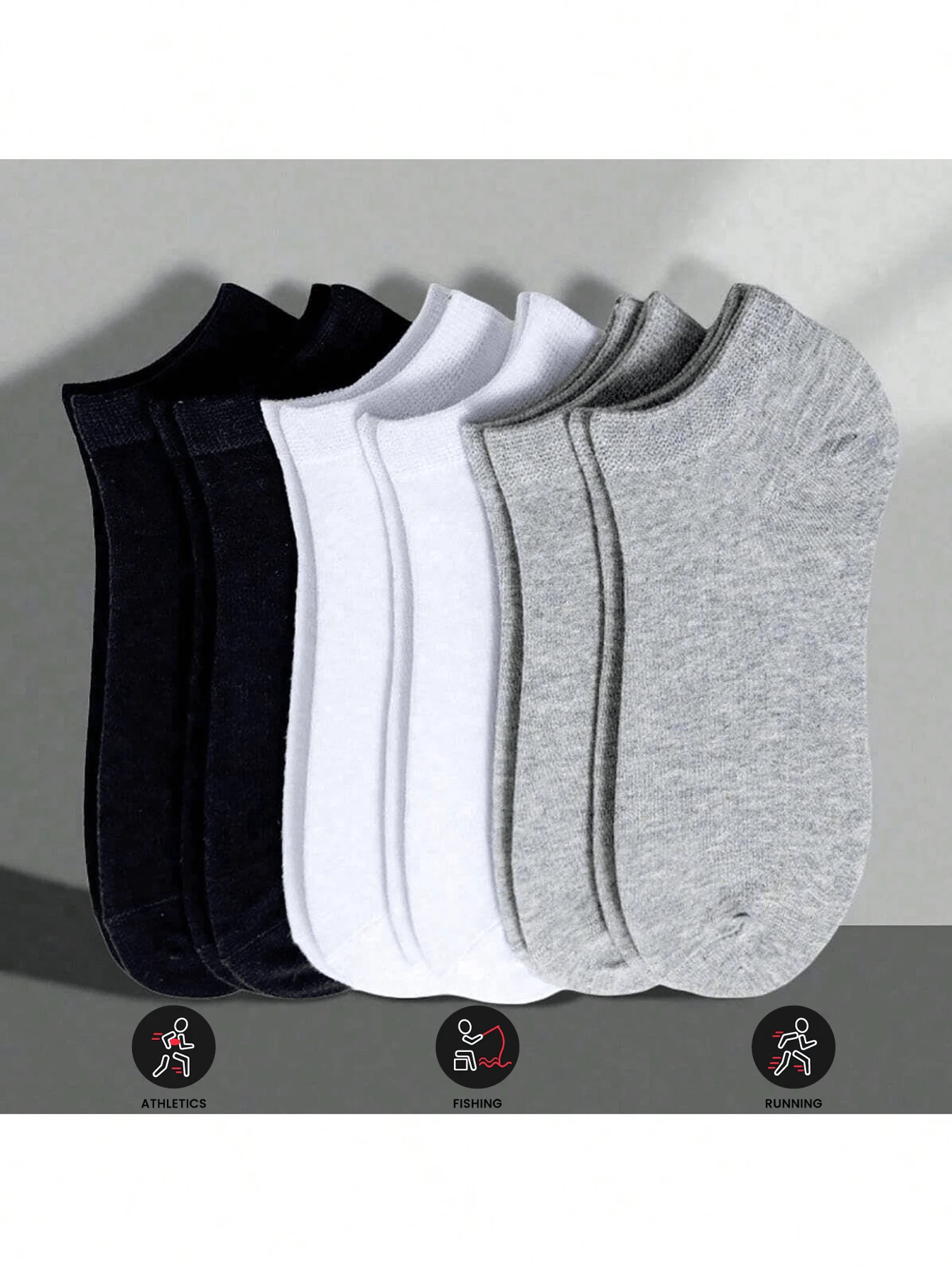 10/20 pares de calcetines de barco para hombres/mujeres, de color liso, anti-olor, calcetines de tobillo de verano, casuales y de cintura baja, calcetines de regalo de Navidad para otoño/invierno y primavera/verano (20/18/12/10/6/2 piezas)