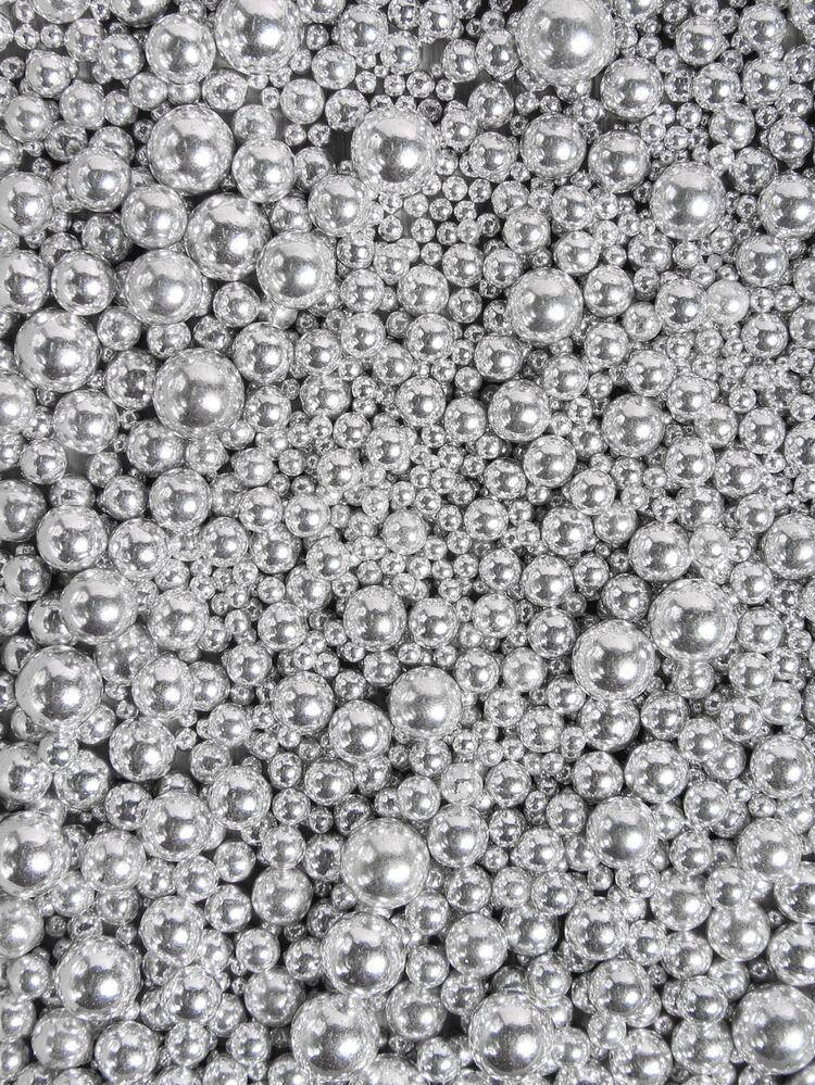 130克/4.59盎司混合装珍珠糖粒，适用于蛋糕装饰，糖果珍珠，适合婚礼派对装饰，圆形白色、亮金色、银色珍珠糖粒，可用于冰淇淋、纸杯蛋糕、烘焙、奶油、生日派对等。 - 彩色 - 查看 5