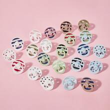 1 件装蒲公英图案奶嘴，防胀气奶嘴，逼真母乳喂养感觉，柔软舒适，适合婴儿和新生儿 - 彩色 - 查看 4