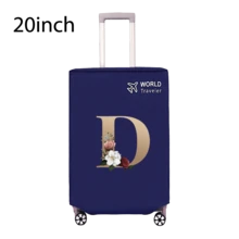 Travel Luggage Cover Inelastic Non-Woven Baggage Cover Suitable For 18-30inch Suitcase Case Dust Cover Initial Letter Pattern Dustproof Protector Covers Scratch-Resistant Durable Luggage Protector Covers Travel Accessories Back To School Essentials