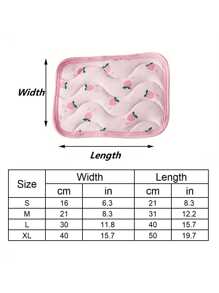 PETSIN 1 pieza Esterilla refrescante cuadrada con patrón de frutas, con parte inferior antideslizante, adecuada para mascotas pequeñas en todas las estaciones